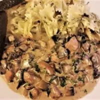 Chicken Stew with Mushrooms and Sour Cream