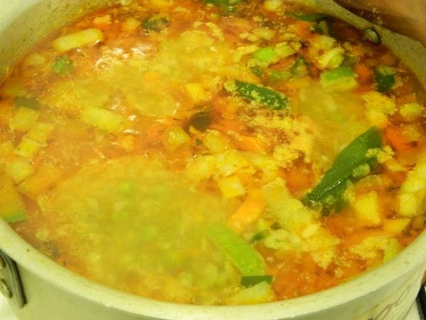 Pork Meatballs Vegetable Soup-Step by Step 14