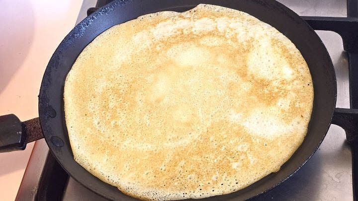 Fried Crepe in the Pan