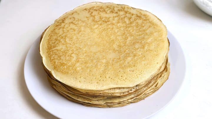 Fried Crepes on the Plate