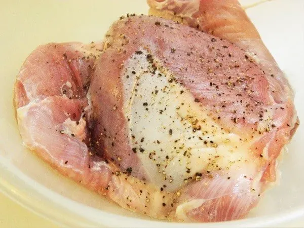 Oven Roasted Turkey Thighs Recipe-Turkey Thigh in the Bowl