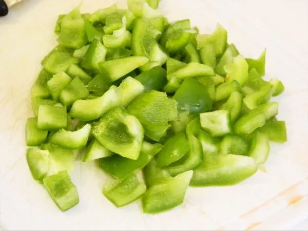 Traditional Hungarian Goulash Recipe-Cut Green Pepper