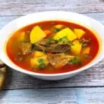 Traditional Hungarian Goulash Recipe-Served in a Soup Bowl