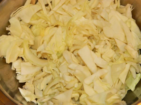 Best Cabbage Soup Recipe-Sliced Cabbage