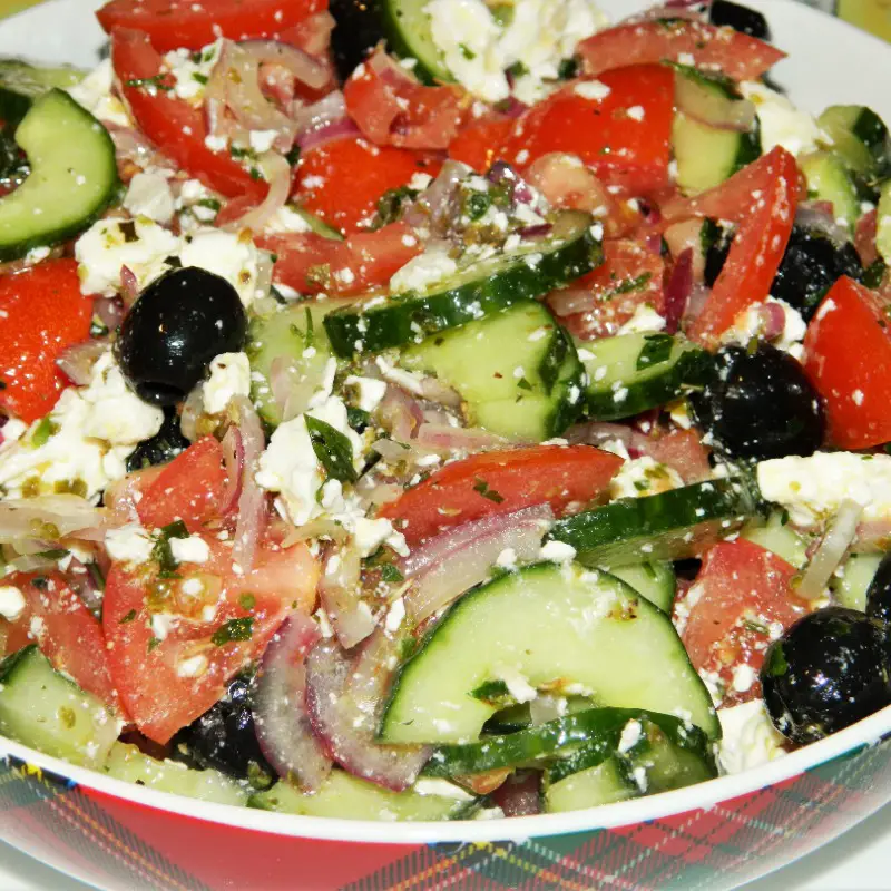 The Best Greek Salad Recipe-Served in a Bowl