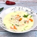 Best Creamy Chicken Soup Served in Bowl