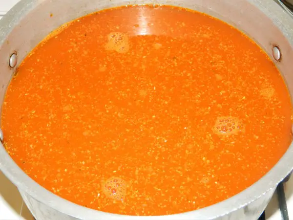 Best Fish Soup Recipe-Fisherman's Soup Base in a Soup Pot