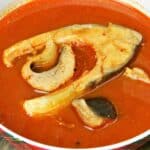 Best Fish Soup Recipe-Fisherman's Soup Served in Bowl