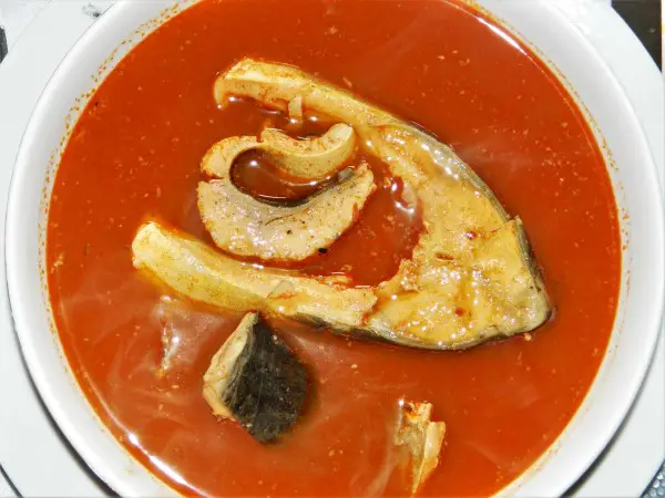 Best Fish Soup Recipe-Fisherman's Soup Served Hot in a Bowl
