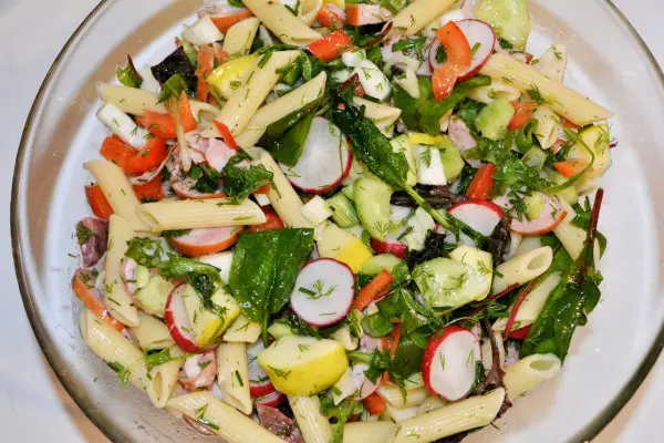 Easy Cold Pasta Salad Recipe-Salad Ready to Serve