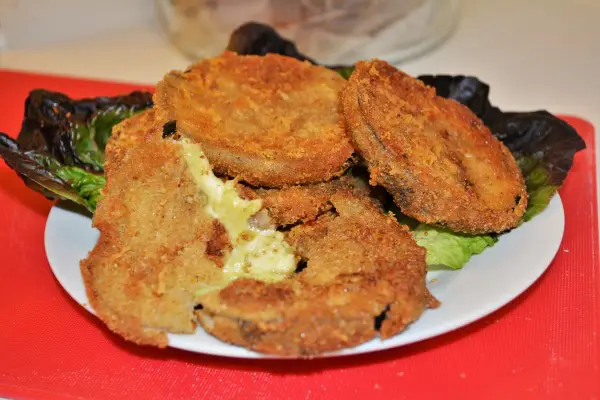 Best-Breaded Eggplant Recipe-Served on the Plate