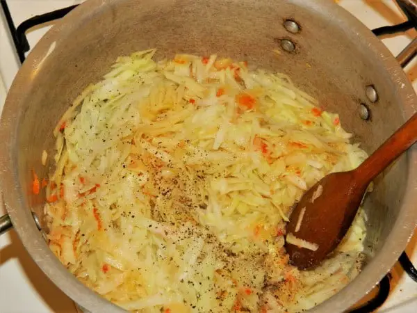 Creamy Kohlrabi Soup Recipe-Seasoning the Kohlrabi With Salt and Pepper
