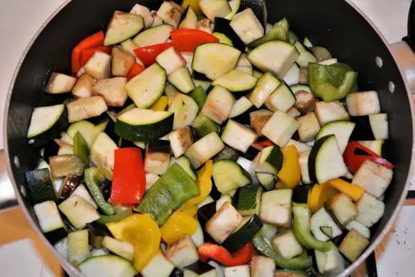 World Best Ratatouille Recipe-Frying Vegetables in the Pot