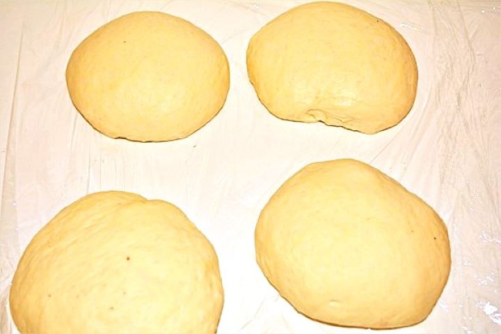 Homemade Fried Dough Recipe-Dough Balls Lángos Dough Balls on the Table