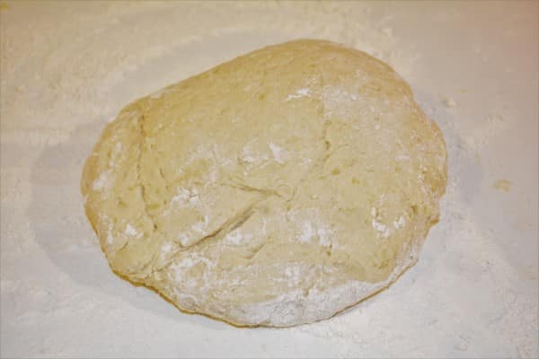 Best Plum Dumplings Recipe-Dough on Working Table