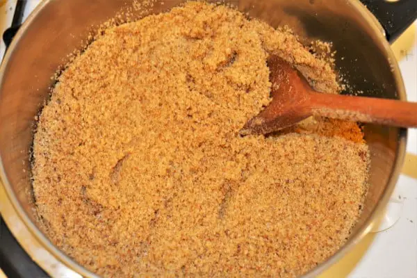 Best Plum Dumplings Recipe-Fried Breadcrumbs in the Pot