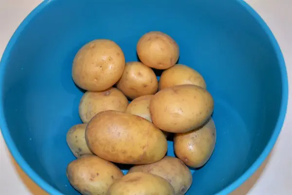 Best Plum Dumplings Recipe-Potatoes in Bowl