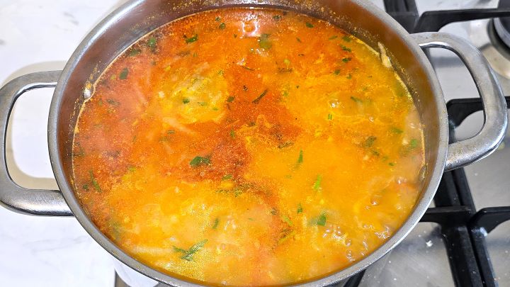 Creamy Kohlrabi Soup Ready to Serve in the Pot