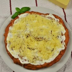 Homemade Fried Dough Recipe-Served With Sour Cream and Grated Cheese