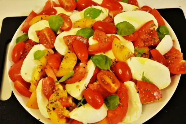 Tomatoes Caprese Salad Recipe-Ready to Serve