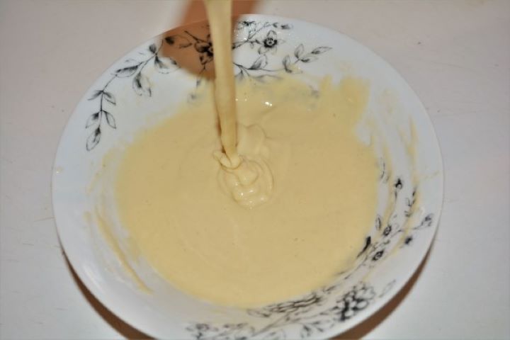 Noodle Batter is Ready to Use in the Bowl