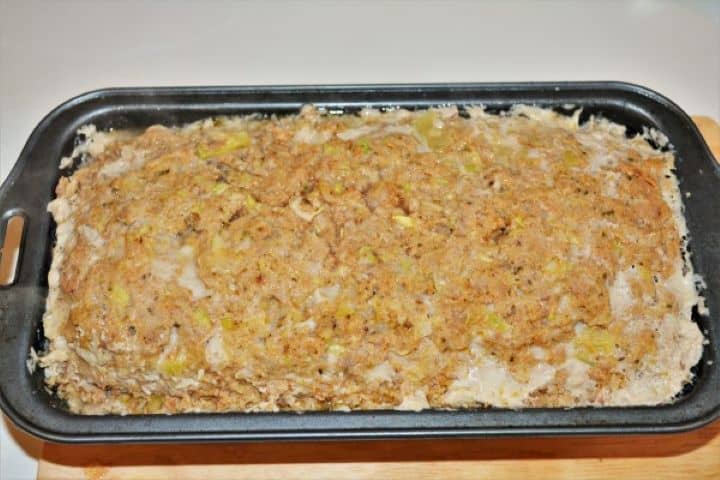 Half Baked Meatloaf in the Loaf Pan