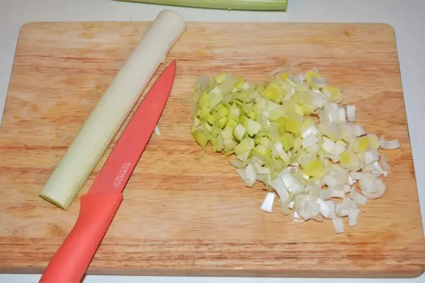 Creamy Homemade Chicken Stew Recipe - Chopped Leek