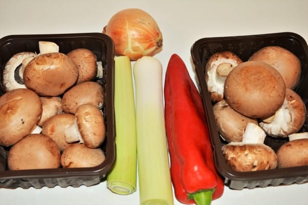 Creamy Homemade Chicken Stew Recipe - Mushrooms, Onion, Leek and Kapia Pepper