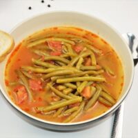 Hungarian Green Bean Soup Recipe-Served in Bowl