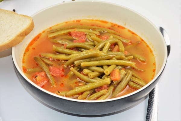 Hungarian Green Bean Soup Recipe-Served in Bowl