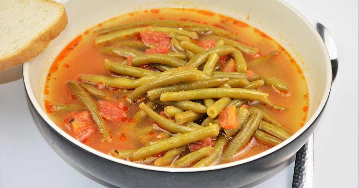 Hungarian Green Bean Soup Recipe Served in Bowl7