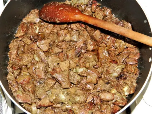 Sauteed Chicken Livers With Onion - Ready to Serve