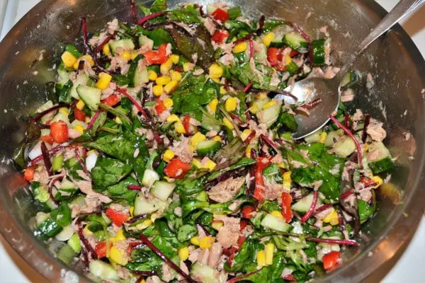 Simple Tuna And Pasta Salad Recipe - Mixed Tuna salad