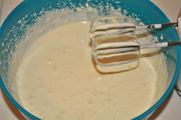 The Best Russian Cheesecake Recipe - Mixed Ingredients With an Electric Mixer