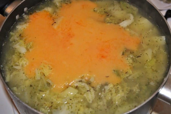 Best Sauteed Savoy Cabbage Recipe-Thickening the Dish