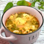 Healthy Cauliflower Soup-Served in Pot
