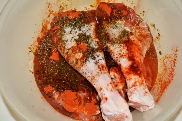 Oven Baked Turkey Legs Recipe-Seasoned Turkey Drumsticks and Thighs