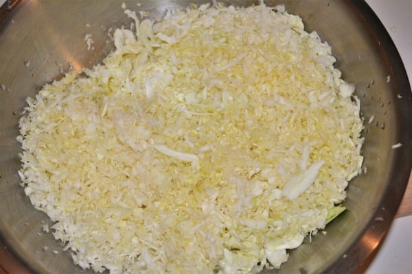 Vegan Cabbage And Pasta Recipe-Grated Cabbage