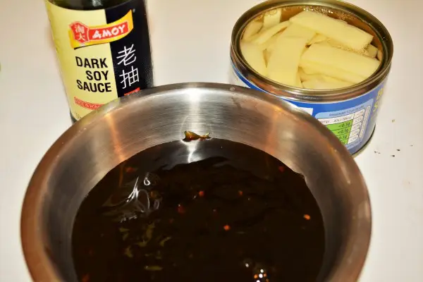 Easiest Teriyaki Chicken Recipe-Teriyaki Sauce, Soy Sauce and Bamboo Shoots