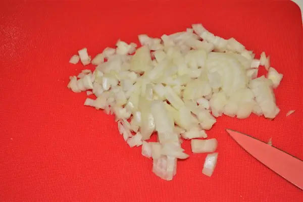 Simple Turkey Fried Rice Recipe-Chopped Onion