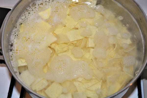 Vegan Cabbage And Pasta Recipe-Boiling Square Pasta