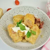Best Hungarian Stuffed Cabbage Rolls Recipe-Served on Bowl With Sour Cream