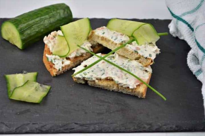 Best Smoked Salmon Cream Cheese Recipe-Served on Toast With Cucumber Thin Slices Smoked Salmon Cream Cheese Served on Toast With Cucumber Thin Slices