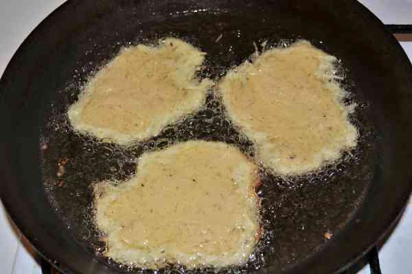 Homemade Hash Browns Recipe-Frying in the Pan