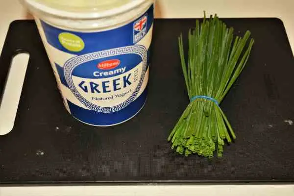 Homemade Hash Browns Recipe-Greek Yoghurt and Chives