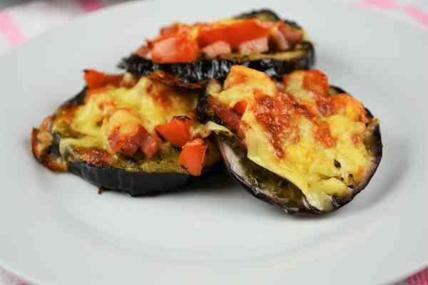 Mediterranean Roasted Eggplant Recipe-Served on Plate