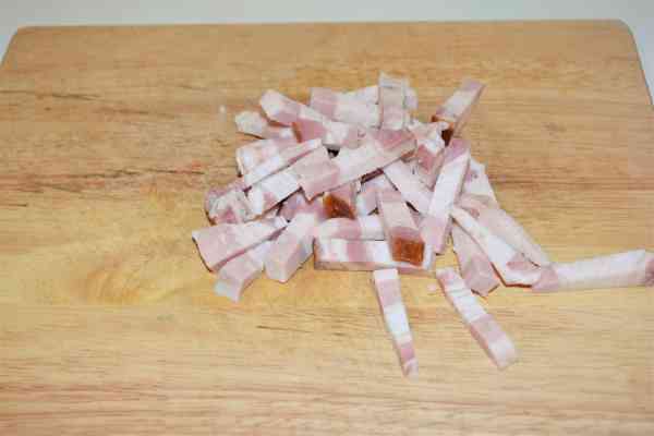 Pork and Sauerkraut Goulash-Smoked Bacon Cut in Sticks