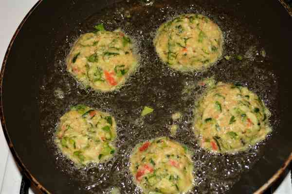 Zucchini Balls Recipe-Unfried Zucchini Balls on the Chopping Board