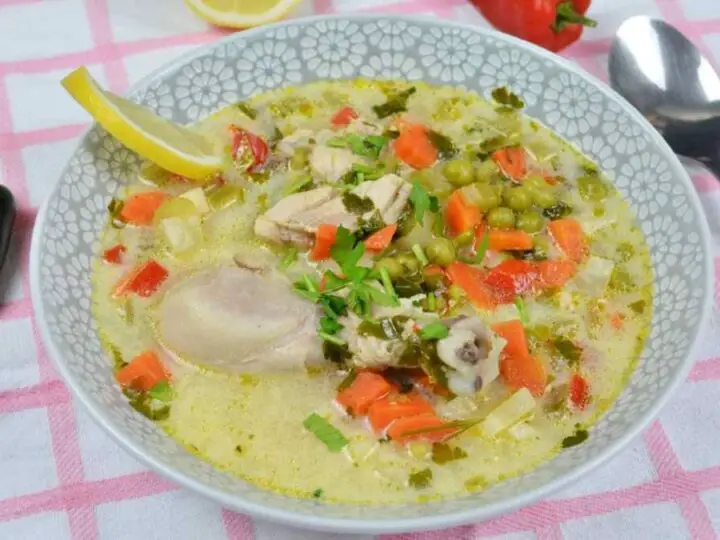 Creamy Chicken Soup With Vegetables