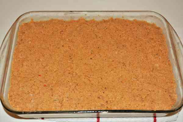 Meatloaf Pate Recipe-Meat Paste in the Glass Baking Tray